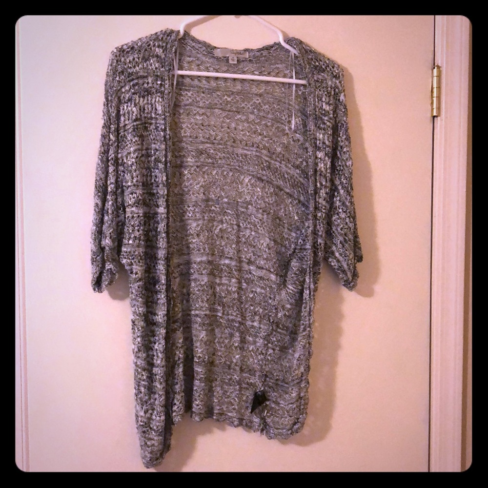 Say What? Black and White Knit Cardigan.
